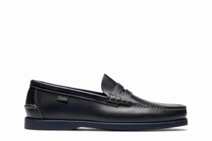 Black Blue Paraboot Coraux Men's Loafers | SJN5534UD