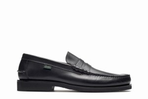 Black Paraboot Brighton Men's Loafers | YLT331JR