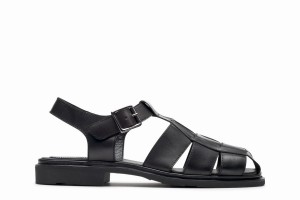 Black Paraboot Iberis Women's Sandals | AZA2165XH