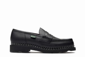 Black Paraboot Orsay Women's Loafers | HVC9637EN