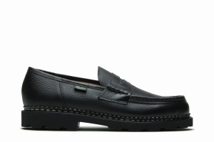 Black Paraboot Reims Men's Loafers | RDM8691BQ