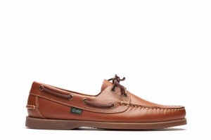 Brown Paraboot Barth Men's Boat Shoes | QKD713JF