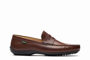 Brown Paraboot Cabrio Men's Loafers | RIU3224KW