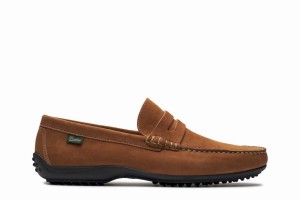 Brown Paraboot Cabrio Men's Loafers | TXR2627GR