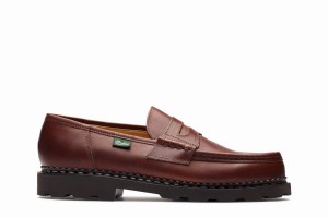 Brown Paraboot Reims Men's Loafers | HLN623PY