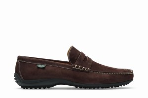 Dark Brown Paraboot Cabrio Men's Loafers | BLE827LC