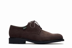 Dark Brown Paraboot Frenaye Men's Derby Shoes | ZQL6471AO