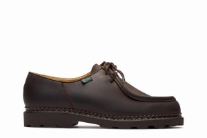 Dark Brown Paraboot Michael Men's Derby Shoes | AZW219FH