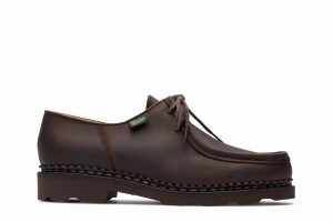 Dark Brown Paraboot Michael Women's Derby Shoes | CVI8962ZA