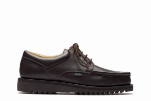 Dark Brown Paraboot Thiers Men's Derby Shoes | HMK7146XO