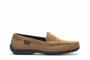 Khaki Paraboot Corvette Women's Loafers | YWR1545YF