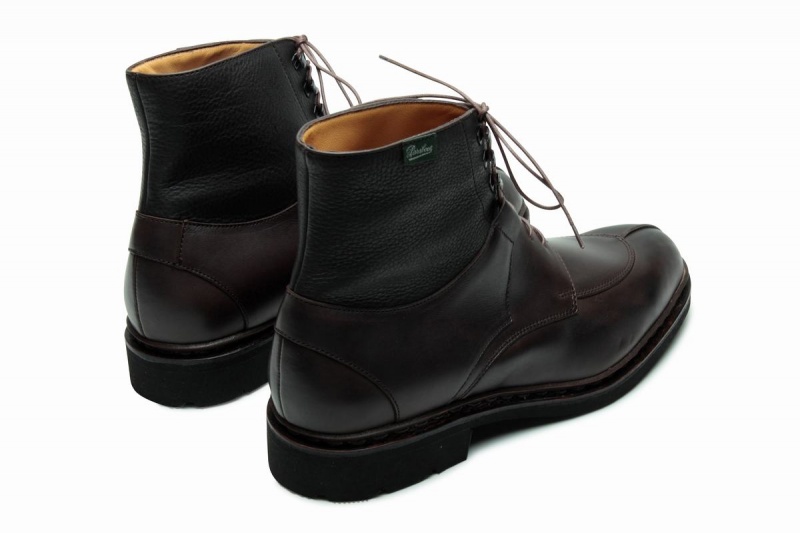 Black Brown Paraboot Beaumont Men's Ankle Boots | GDW1394UH