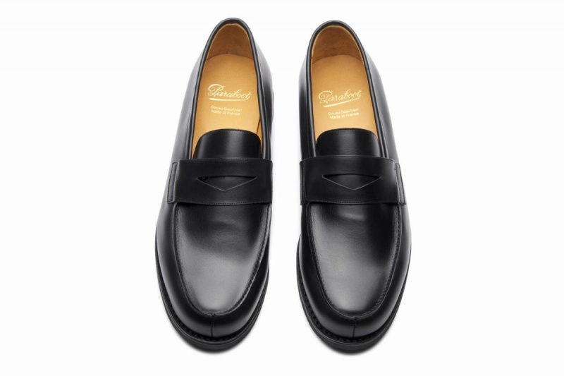 Black Paraboot Adonis Men's Loafers | OGY5027OF