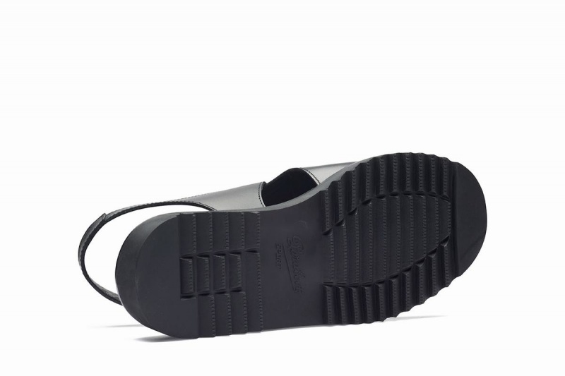 Black Paraboot Adriatic Men's Sandals | DBA8161PF