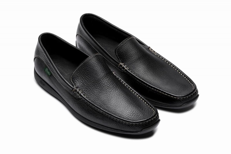 Black Paraboot Anvers Men's Loafers | EZN371PE