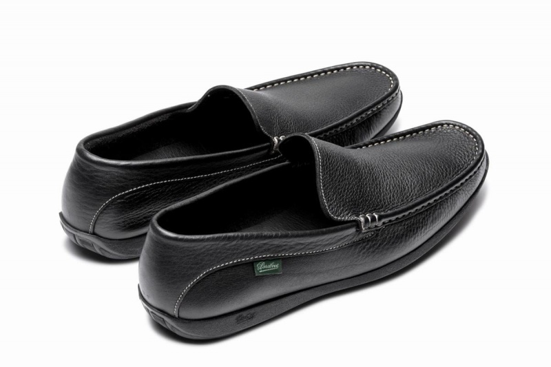 Black Paraboot Anvers Men's Loafers | EZN371PE