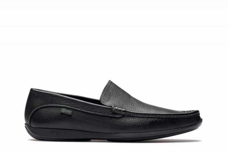 Black Paraboot Anvers Men\'s Loafers | EZN371PE