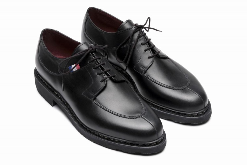 Black Paraboot Avignon Bbr Men's Derby Shoes | OGI9945CF