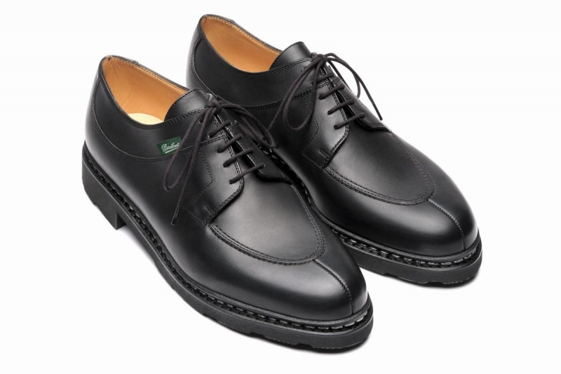 Black Paraboot Avignon Men's Derby Shoes | GHF6368HY