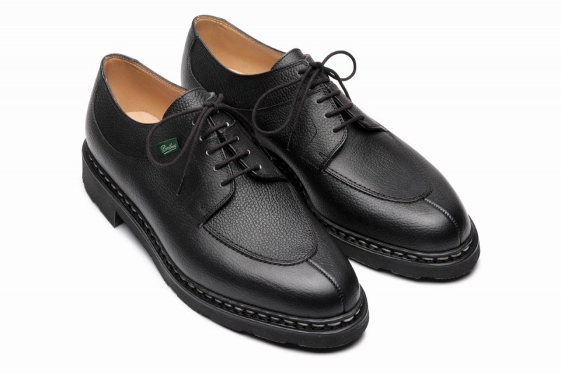 Black Paraboot Avignon Men's Derby Shoes | TXU5282ED