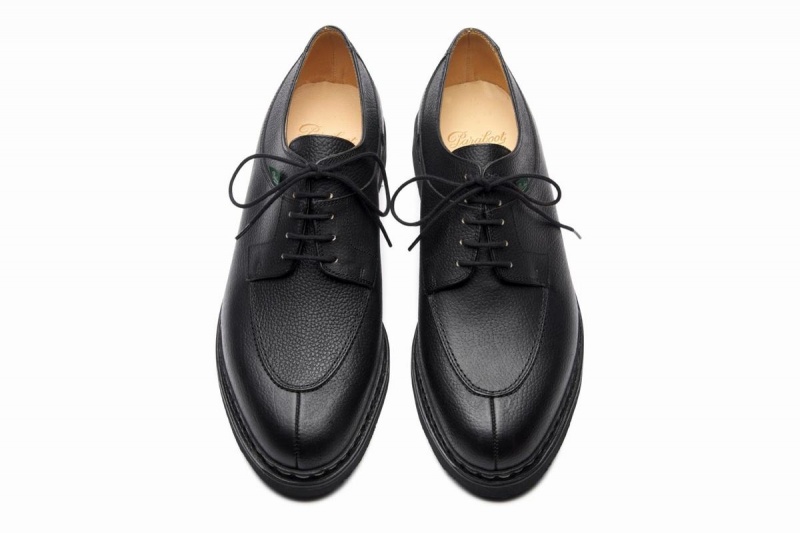 Black Paraboot Avignon Men's Derby Shoes | TXU5282ED