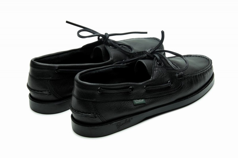 Black Paraboot Barth Men's Boat Shoes | BNT9241ES