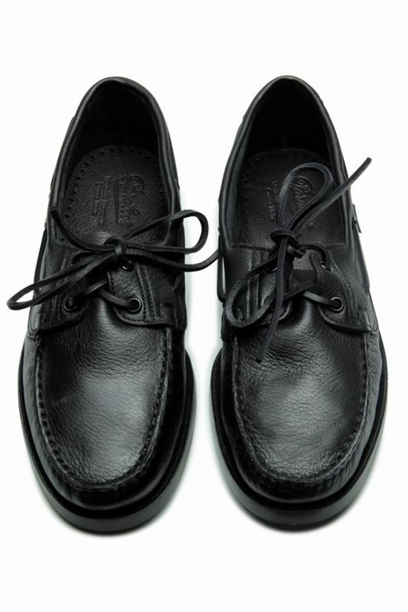 Black Paraboot Barth Men's Boat Shoes | BNT9241ES