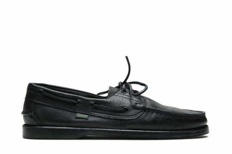 Black Paraboot Barth Men\'s Boat Shoes | BNT9241ES