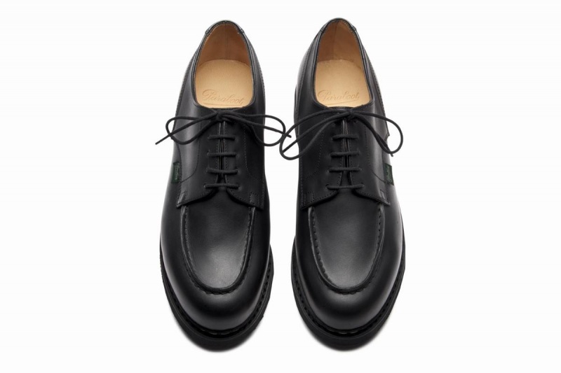 Black Paraboot Chambord Men's Derby Shoes | NXM9579CB