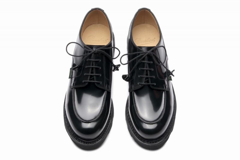 Black Paraboot Chambord Women's Derby Shoes | UYG5311OX