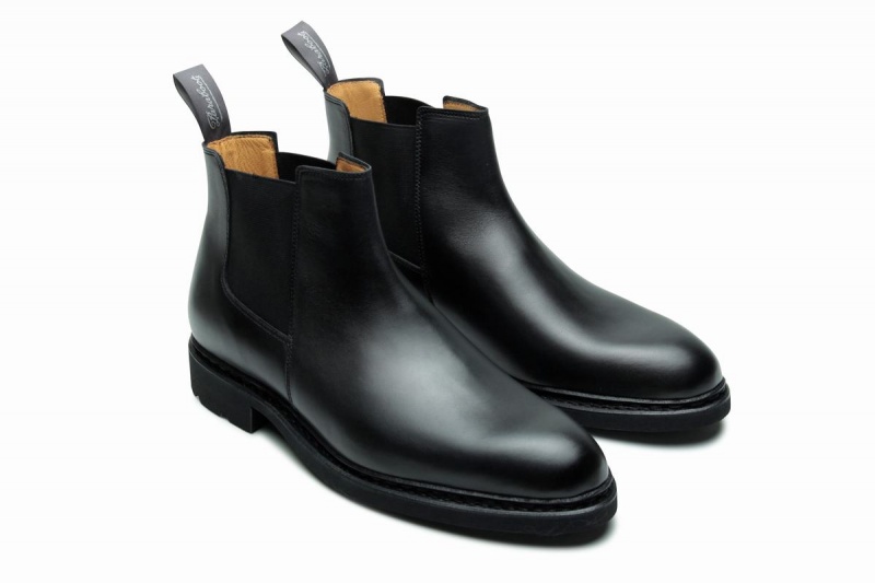 Black Paraboot Chamfort Men's Ankle Boots | MZA684GR