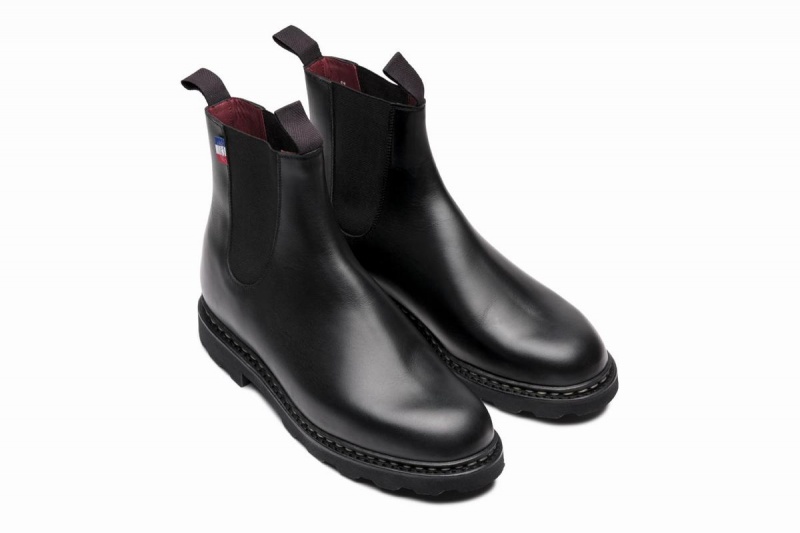 Black Paraboot Elevage Bbr Men's Ankle Boots | QHR7678NL