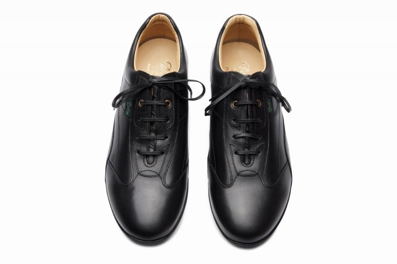 Black Paraboot Estoril Men's Sneakers | XAF7546ZP