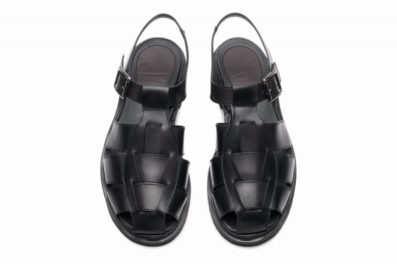 Black Paraboot Iberis Women's Sandals | AZA2165XH