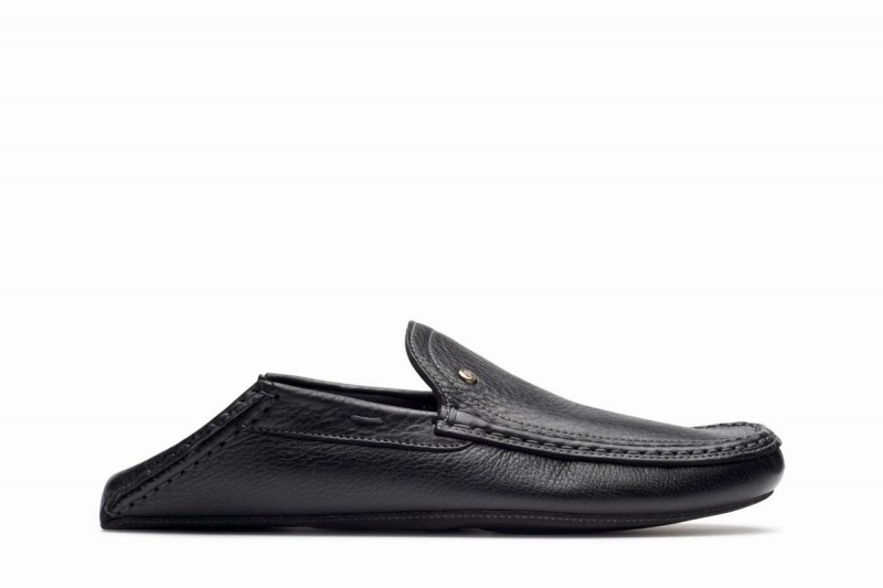 Black Paraboot Loft Men\'s Loafers | VLH4452ZX