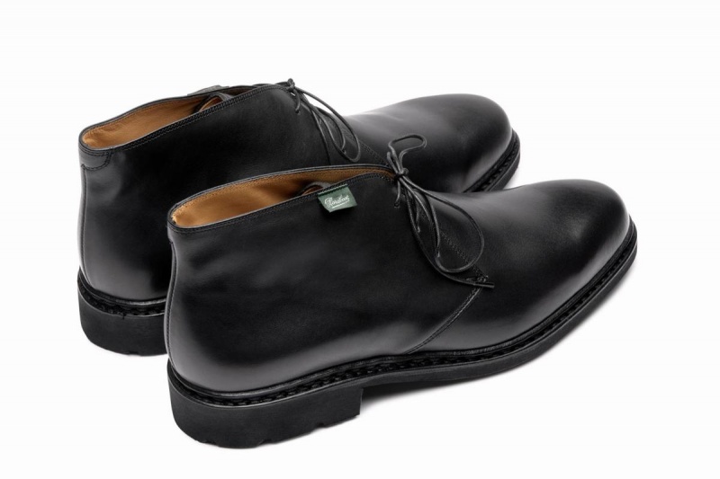 Black Paraboot Lully Men's Ankle Boots | PTR7111NN