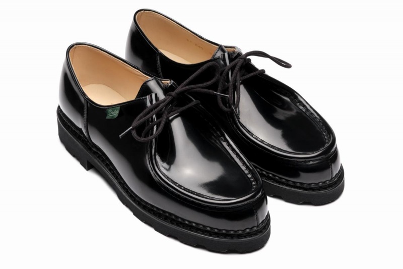 Black Paraboot Michael Men's Derby Shoes | PVO9932OP