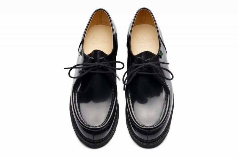 Black Paraboot Michael Men's Derby Shoes | PVO9932OP