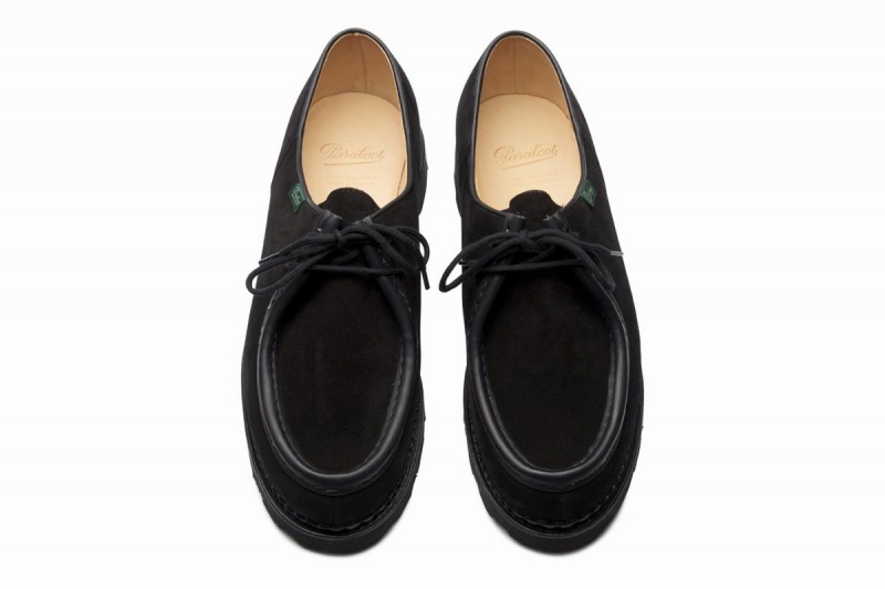 Black Paraboot Michael Men's Derby Shoes | VET4080NX