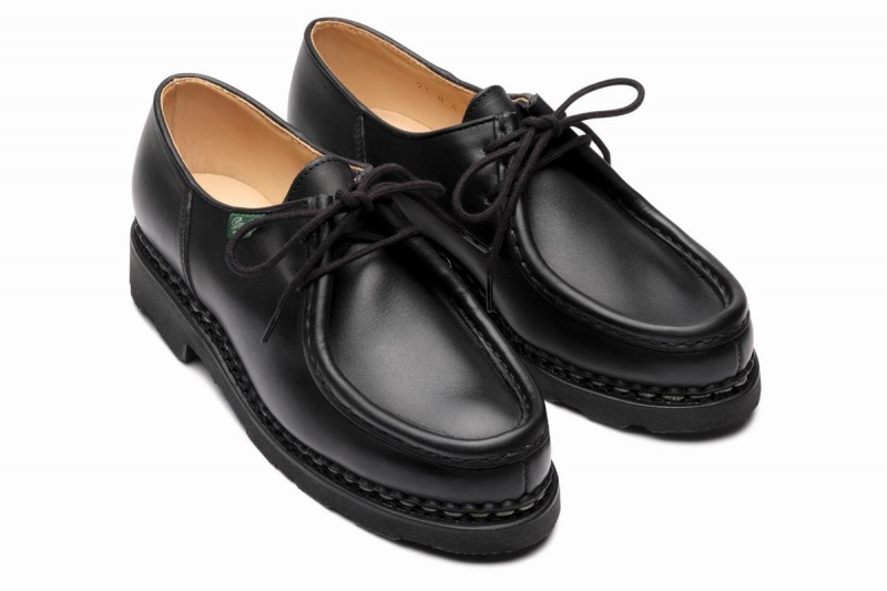 Black Paraboot Michael Women's Derby Shoes | EBK9734QX