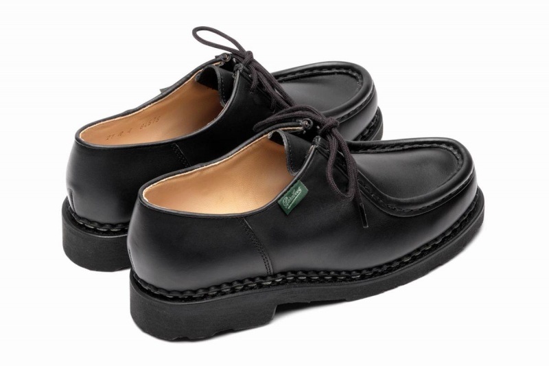 Black Paraboot Michael Women's Derby Shoes | EBK9734QX