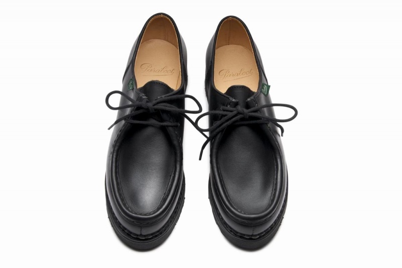 Black Paraboot Michael Women's Derby Shoes | EBK9734QX