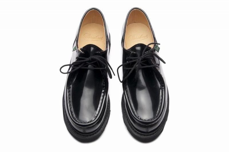 Black Paraboot Michael Women's Derby Shoes | MJE4988DV