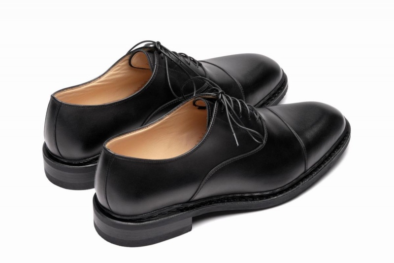 Black Paraboot Montaigne Men's Oxfords Shoes | OXF525PP