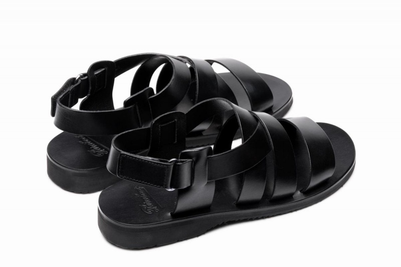 Black Paraboot Noumea Men's Sandals | TVA6115AW