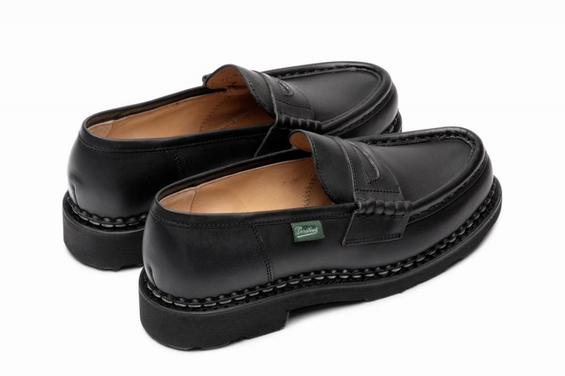 Black Paraboot Orsay Women's Loafers | HVC9637EN