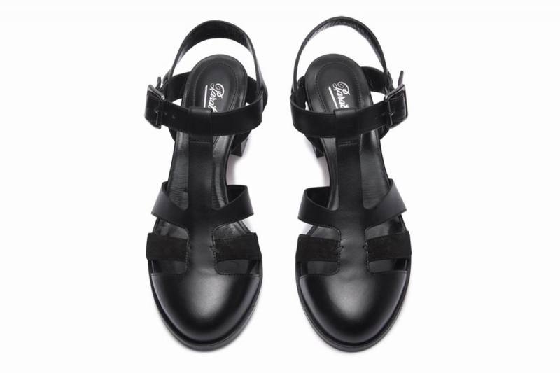 Black Paraboot Ponza Women's Sandals | XSL3960YG