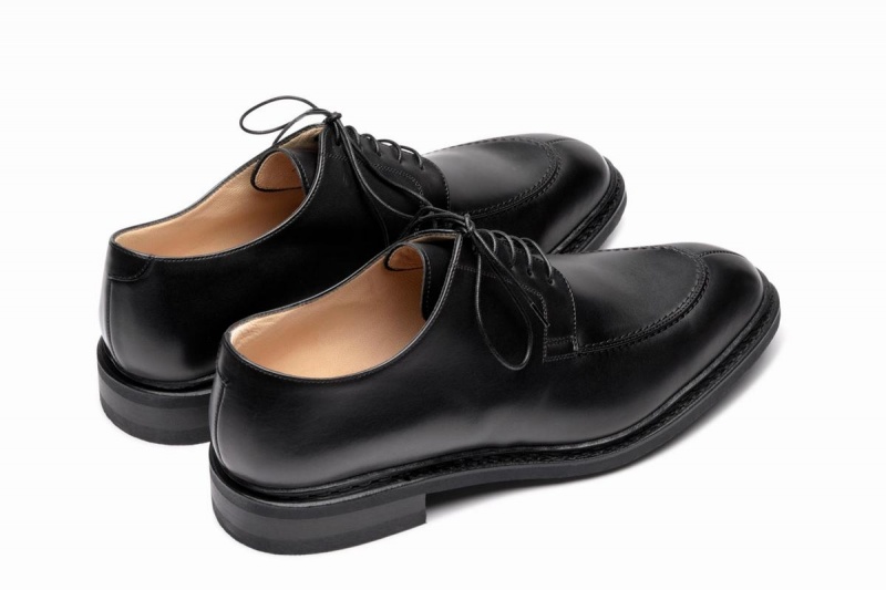 Black Paraboot Rousseau Men's Derby Shoes | QJT6423BQ