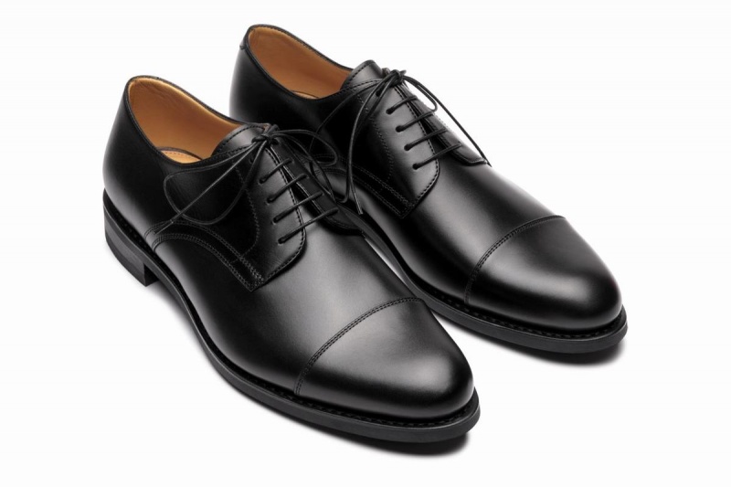 Black Paraboot Schubert Men's Derby Shoes | COI646GS