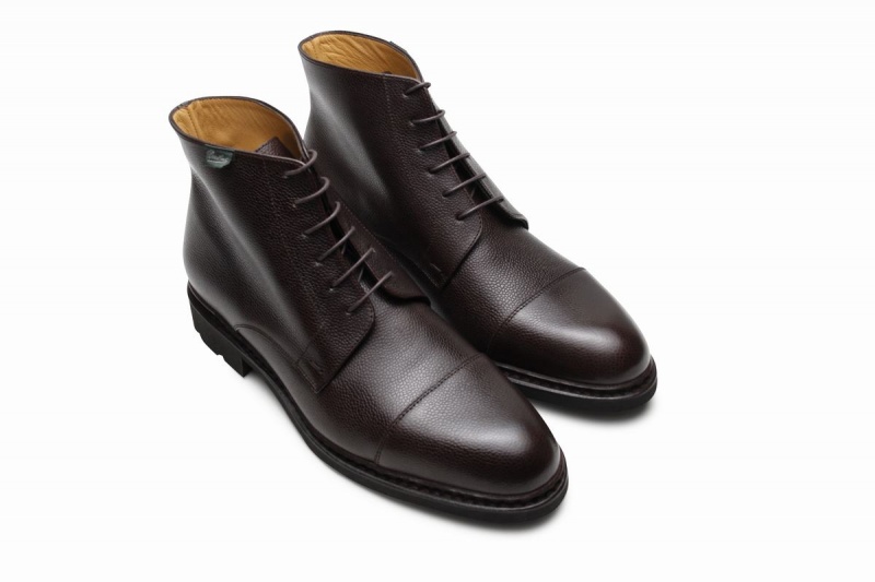 Black Paraboot Vian Men's Ankle Boots | CGI729YO